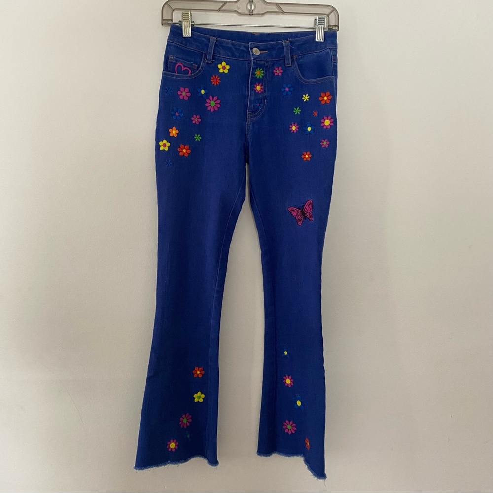Floral Embroidered Jeans